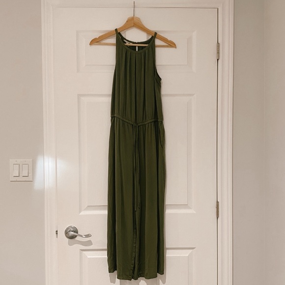 Olive Green Jumpsuit - Picture 1 of 2